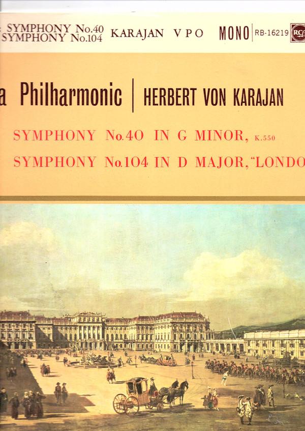 Wolfgang Amadeus Mozart, Joseph Haydn, Herbert von Karajan, Wiener Philharmoniker - Mozart Symphony In G Minor, K. 550 / Haydn Symphony In D Major, No. 104
