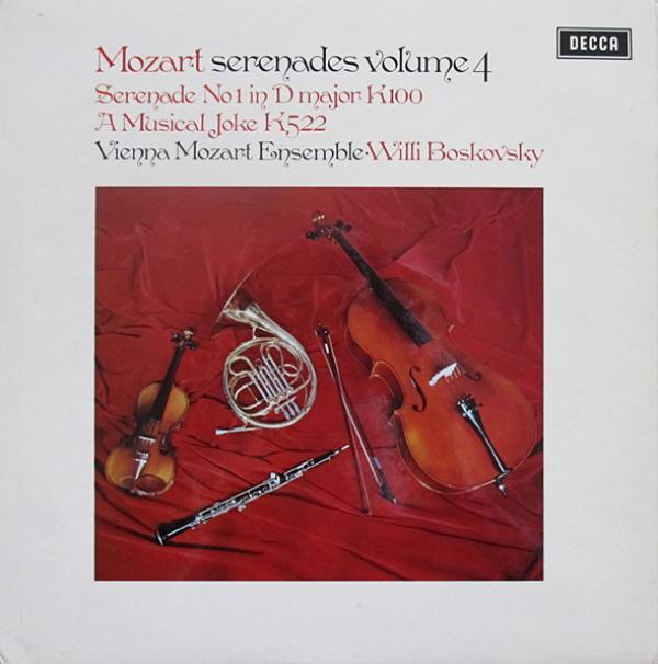 Wolfgang Amadeus Mozart, Willi Boskovsky, Wiener Mozart Ensemble - Serenades Volume 4: Serenade No 1 In D Major K100 / A Musical Joke K522